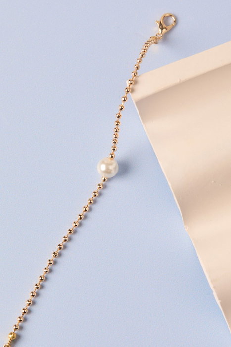 Heliophilia Silver Conjunto de Collar y Pulsera de Metal Dorado CSET9965